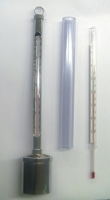 水温計【-10～＋50℃】(保護カバー付)